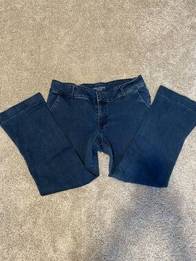 Maurices Dark Blue Flare Leg Jeans